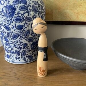 Japanese Wooden Kokeshi Doll Figurine